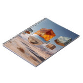 Surreal Floating Cubes And Reflective Sphere ノートブック (左側)