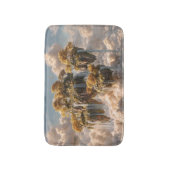 Surreal Floating Islands With Golden Trees バスマット (正面縦)