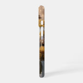 Surreal Floating Islands With Golden Trees iPhone 16ケース (左側面)