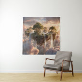 Surreal Floating Islands With Waterfalls タペストリー (インサイチュ)