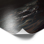 Surreal Floating Ruins Obsidian Pool フォトプリント (角)