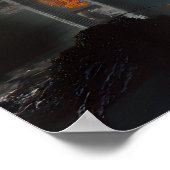 Surreal Floating Ruins Obsidian Pool ポスター (角)