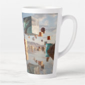 Surreal Floating Spheres And Cubes カフェラテマグ (右)