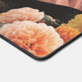 Surreal Floral Mountainscape With Dramatic Clouds デスクマット (コーナー)