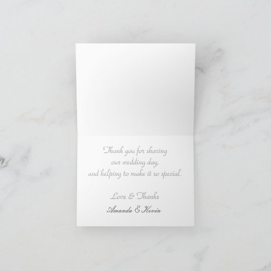 Surreal Fractal抽象デザイン結婚の感謝 サンキューカード (内部)