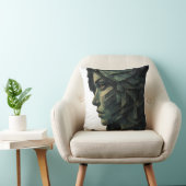 Surreal Geometric Woman Cubist Art クッション (椅子)