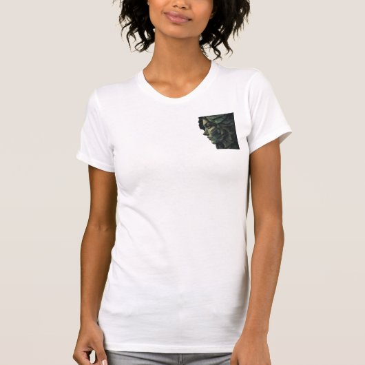 Surreal Geometric Woman Cubist Art Tシャツ (正面)