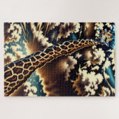 Surreal Giraffe – Artistic Animal Design ジグソーパズル (横)