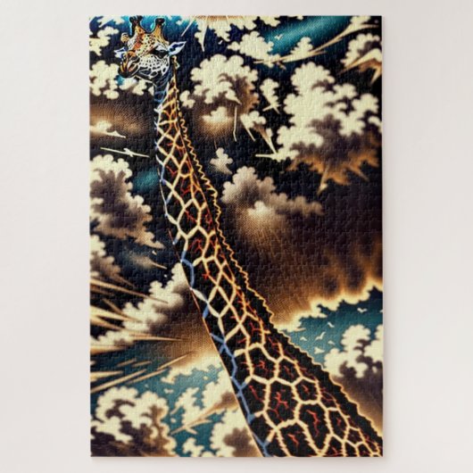 Surreal Giraffe – Artistic Animal Design ジグソーパズル (縦)
