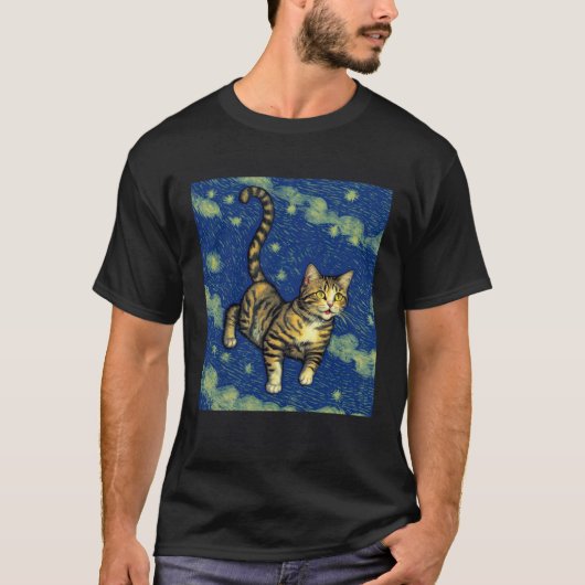 Surreal Impressionistic Cat Impressionism Cats Pai Tシャツ (正面)