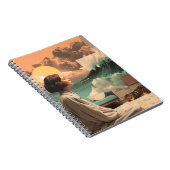 Surreal Interior With Woman and Cat ノートブック (右側)