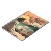 Surreal Interior With Woman and Cat ノートブック (左側)