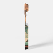 Surreal Interior With Woman and Cat iPhoneケース (左側面)