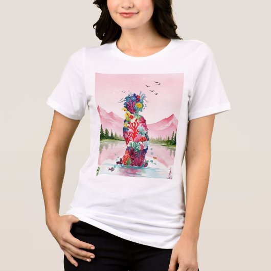 Surreal landscape トライブレンドＴシャツ (正面)