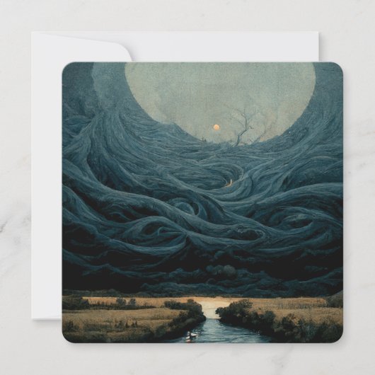 Surreal landscape oil painting カード (正面)