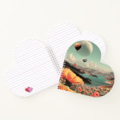 Surreal Landscape with Air Balloons and Moon ノートブック (内部)
