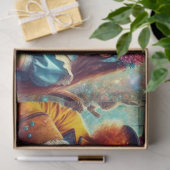 Surreal Mad Hatter Wonderland Tea Party Decoupage 薄葉紙 (ギフト)