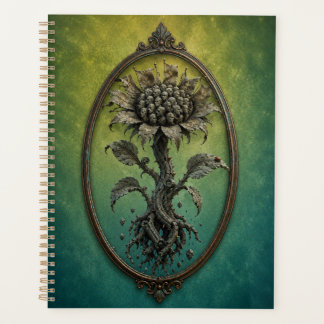 Surreal Many Faces Flower Notebook プランナー手帳