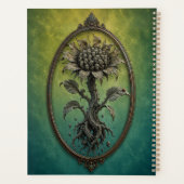 Surreal Many Faces Flower Notebook プランナー手帳 (裏面)