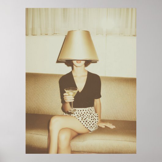 Surreal Martini Mood Portrait ポスター (正面)