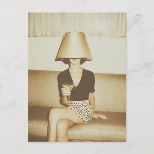 Surreal Martini Mood Portrait ポストカード (正面)