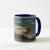 Surreal Mechanical Head Dream Art Mug マグカップ (正面右)