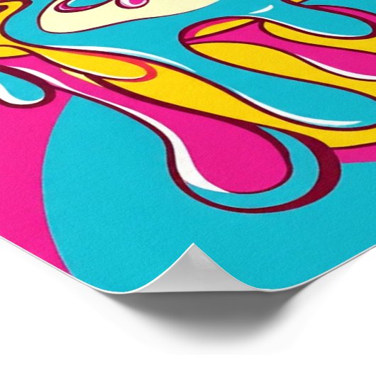 Surreal Melting Clock ポスター (角)