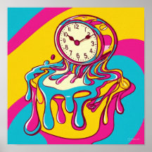 Surreal Melting Clock