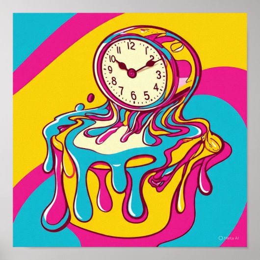 Surreal Melting Clock ポスター (正面)