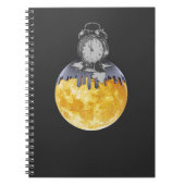 Surreal Melting Clock Sun Notebook | Abstract Time ノートブック (正面)