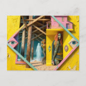 Surreal Mermaids Come To the Pier Once a Year ポストカード (正面)