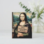 Surreal Mona Liza Says Shop Angelandspot ポストカード (スタンド正面)