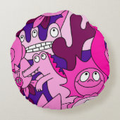 Surreal Monster Mash ラウンドクッション (裏面)