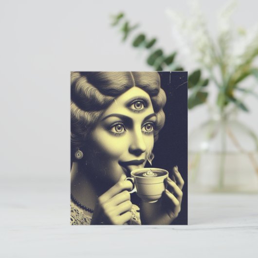 Surreal Morning Coffee ポストカード (スタンド正面)