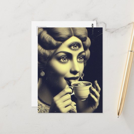 Surreal Morning Coffee ポストカード (正面/裏面インサイチュ)