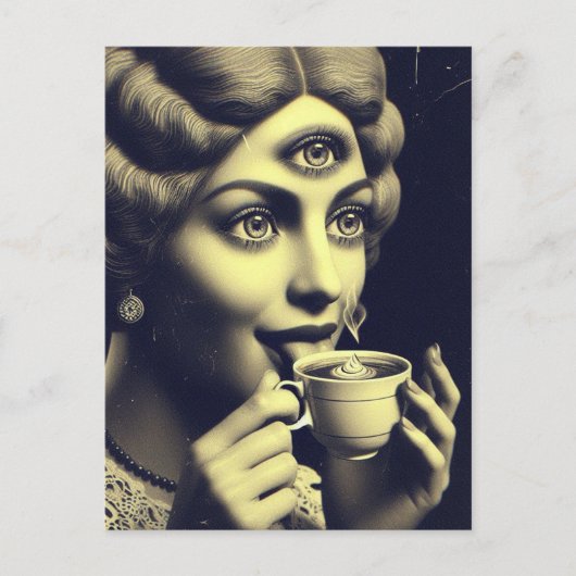 Surreal Morning Coffee ポストカード (正面)