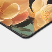 Surreal Mountain Landscape With Blooming Flowers デスクマット (コーナー)