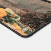 Surreal Mountain Landscape with Planets and Clouds デスクマット (コーナー)