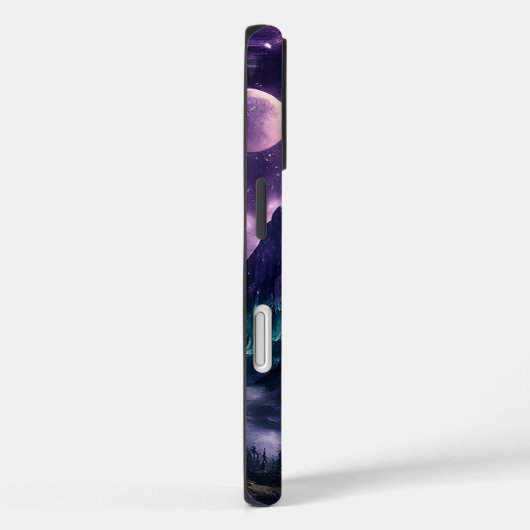 Surreal Mountain Nebula – Cosmic Nature Art Design Case-Mate iPhoneケース (裏面 / 右)