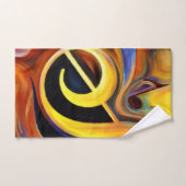 Surreal Music Notes油絵のレンディション バスタオルセット (ハンドタオル)