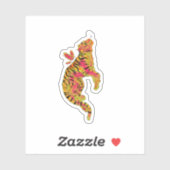 Surreal Neon Tiger シール (シート)