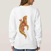 Surreal Neon Tiger スウェットシャツ (裏面)