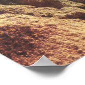 Surreal Ocean and Mountain Landscape with Waves ポスター (角)