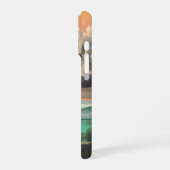 Surreal Ocean and Mountain Landscape with Waves iPhoneケース (左側面)