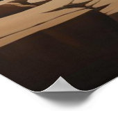 Surreal Pastel Fantasy Landscape | Dreamlike Red ポスター (角)