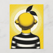 Surreal Person with a Lemon for a Head ポストカード (正面)
