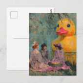 Surreal Picnic With Rubber Duck ポストカード (正面/裏面)