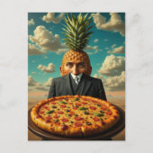 Surreal Pineapple Pizza Man ポストカード (正面)