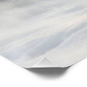 Surreal Pink Antler Reindeer ポスター (コーナー)