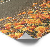 Surreal Portrait With Glasses Reflecting Desert ポスター (角)